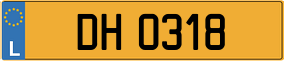 Trailer License Plate